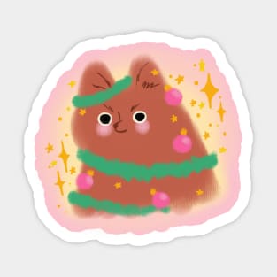 Cute Christmas Dog Sticker